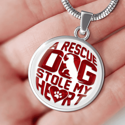 A Rescue Dog Stole My Heart - Pendant.