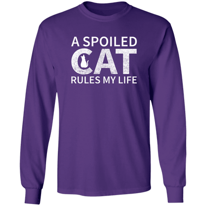 A Spoiled Cat Rules My Life - Long Sleeve T Shirt.