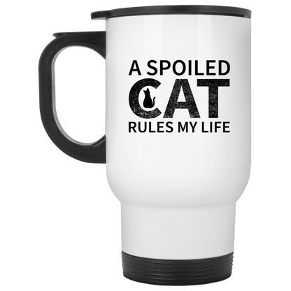 A Spoiled Cat Rules My Life - Mugs.