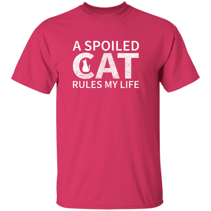 A Spoiled Cat Rules My Life - T Shirt.
