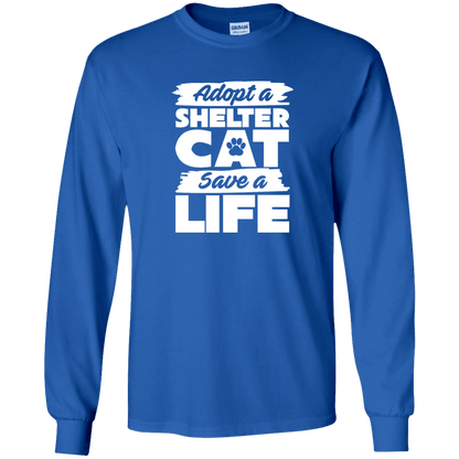 Adopt A Shelter Cat - Long Sleeve T Shirt.