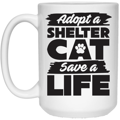 Adopt A Shelter Cat - Mugs.