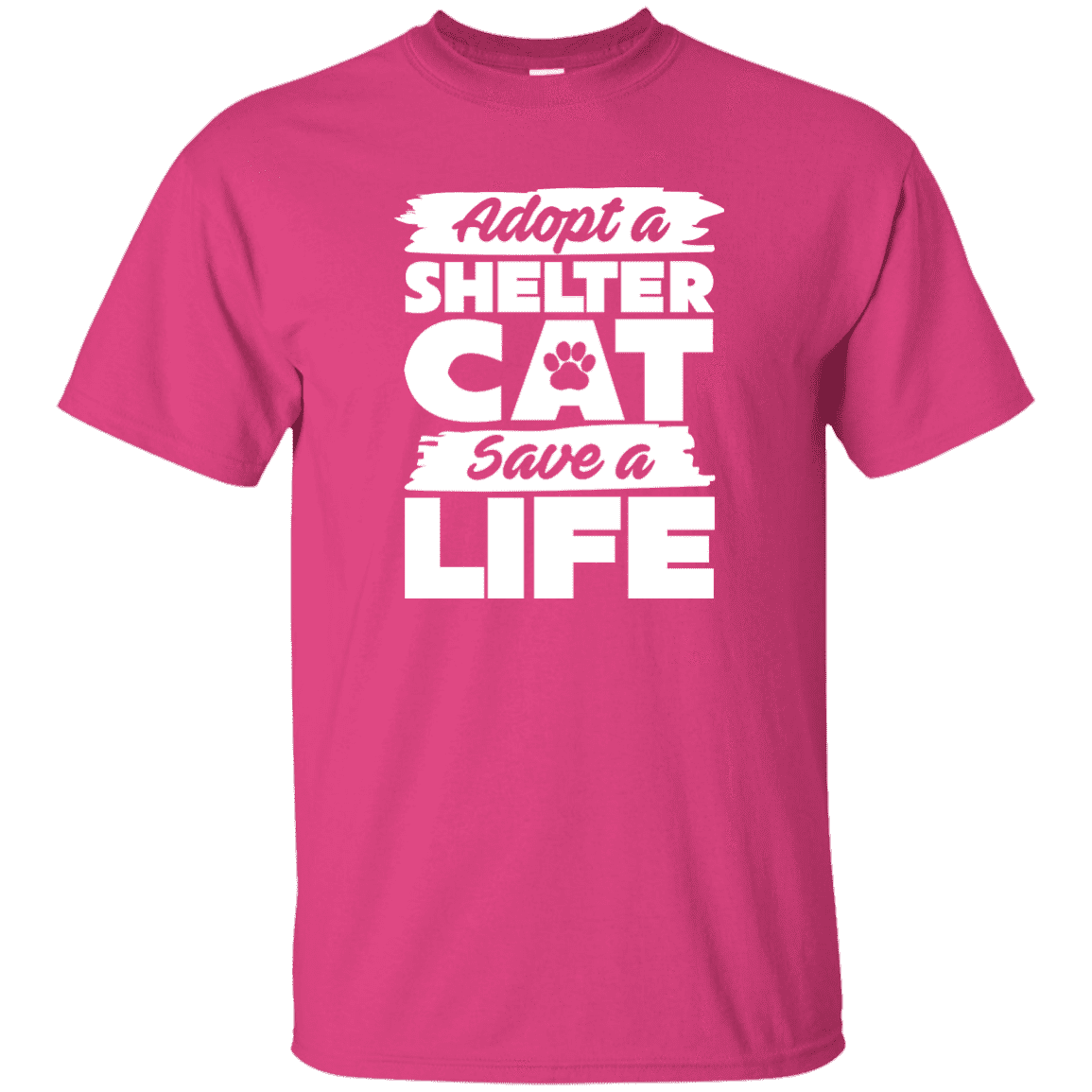 Adopt A Shelter Cat - T Shirt.