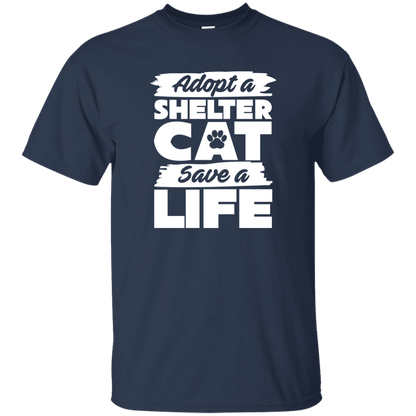 Adopt A Shelter Cat - T Shirt.