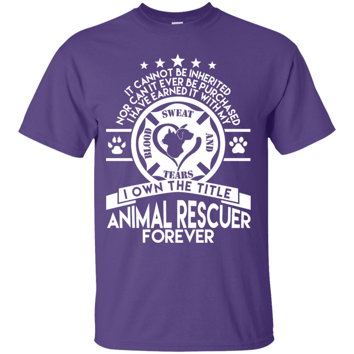 Animal Rescuer Forever - T Shirt.
