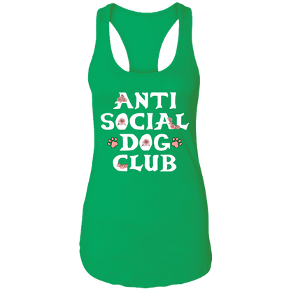 Anti Social Dog Club - Ladies Racer Back Tank.
