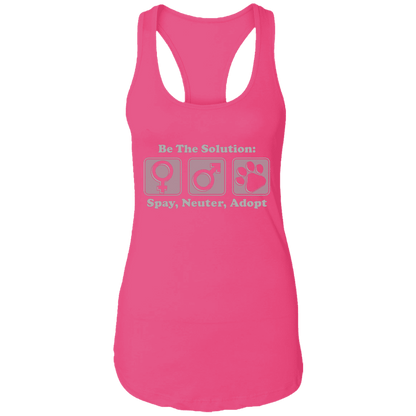 Be The Solution - Ladies Racer Back Tank.