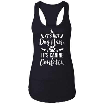 Canine Confetti - Ladies Racer Back Tank.