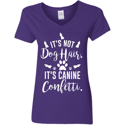 Canine Confetti - Ladies V Neck.