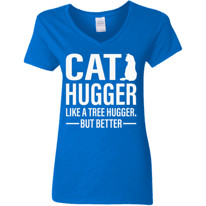 Cat Hugger - Ladies V Neck.