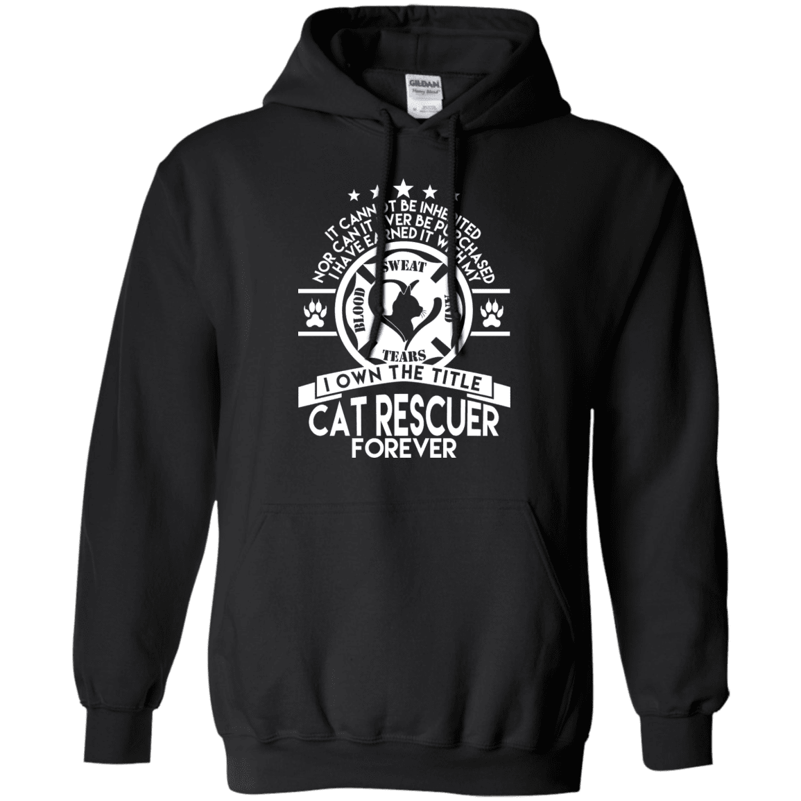 Cat Rescuer Forever - Hoodie.