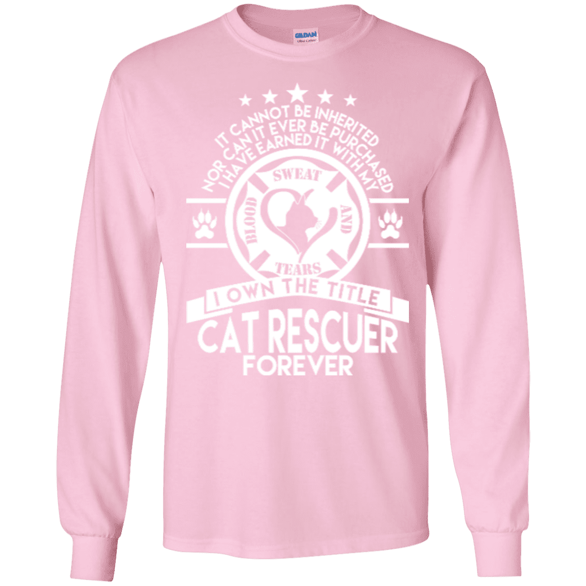 Cat Rescuer Forever - Long Sleeve T Shirt.