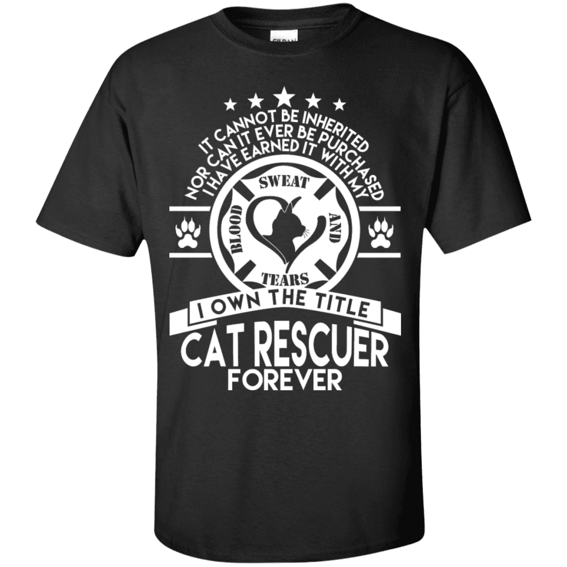 Cat Rescuer Forever - T Shirt.