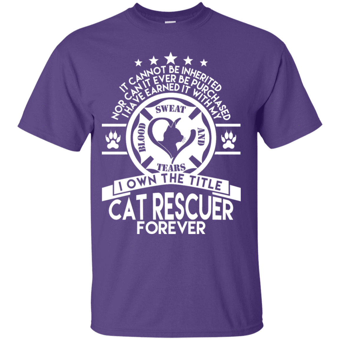 Cat Rescuer Forever - T Shirt.