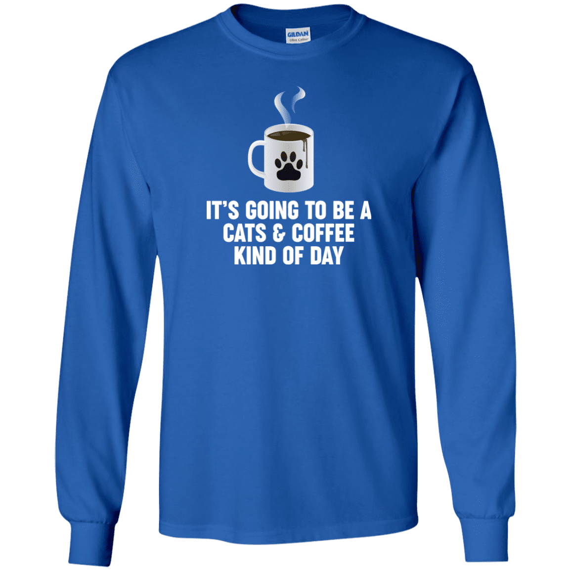 Cats And Coffee - Long Sleeve T Shirt.