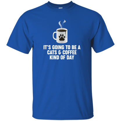 Cats And Coffee - T Shirt.