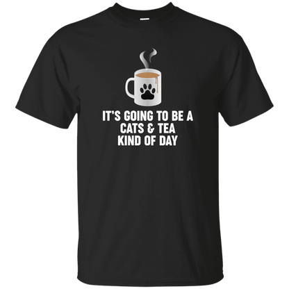 Cats And Tea - T Shirt.