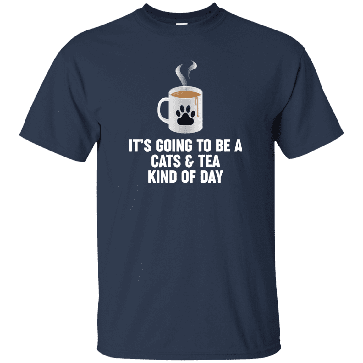 Cats And Tea - T Shirt.