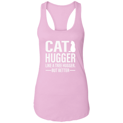 Cat Hugger - Ladies Racer Back Tank.