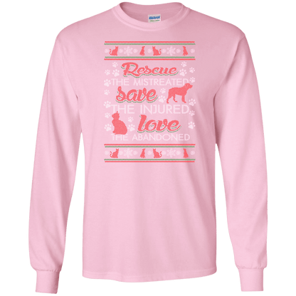 Christmas Rescue Save Love - Long Sleeve T Shirt.