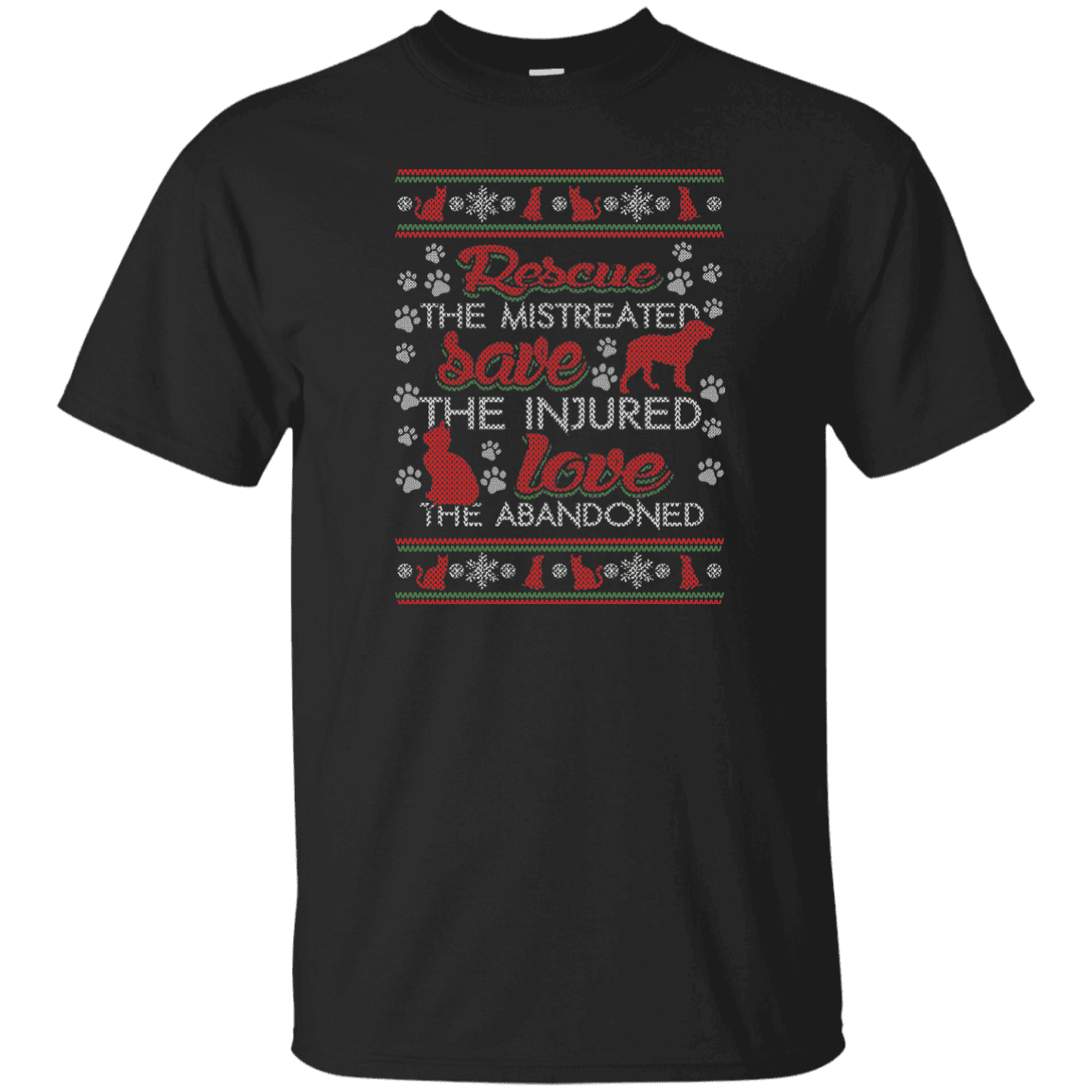 Christmas Rescue Save Love - T Shirt.