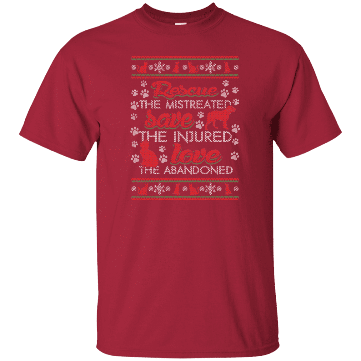 Christmas Rescue Save Love - T Shirt.
