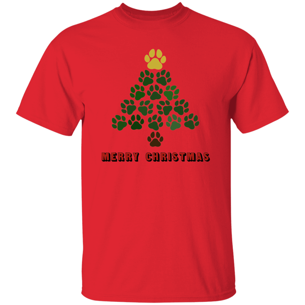 Christmas Tree Paws - T-Shirt Rescuers Club