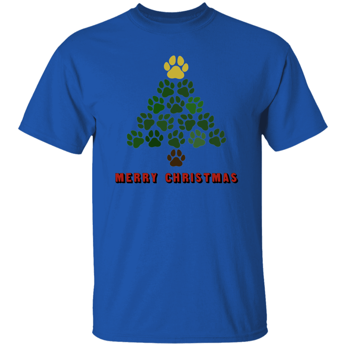 Christmas Tree Paws - T-Shirt Rescuers Club