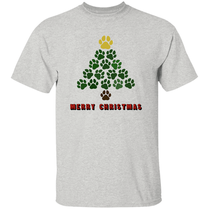 Christmas Tree Paws- Youth T-Shirt Rescuers Club