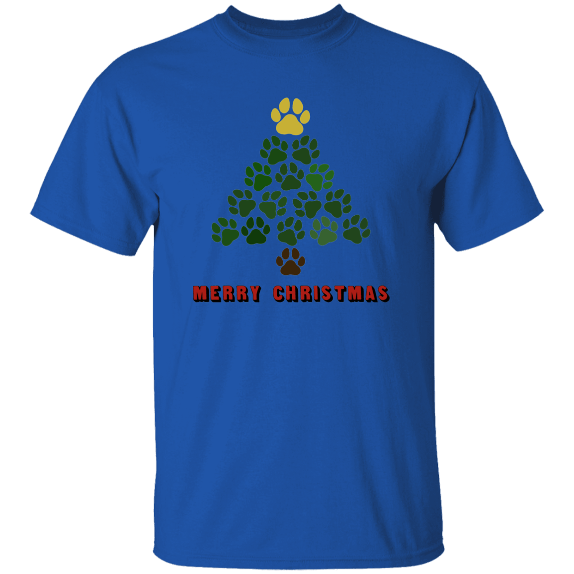 Christmas Tree Paws- Youth T-Shirt Rescuers Club