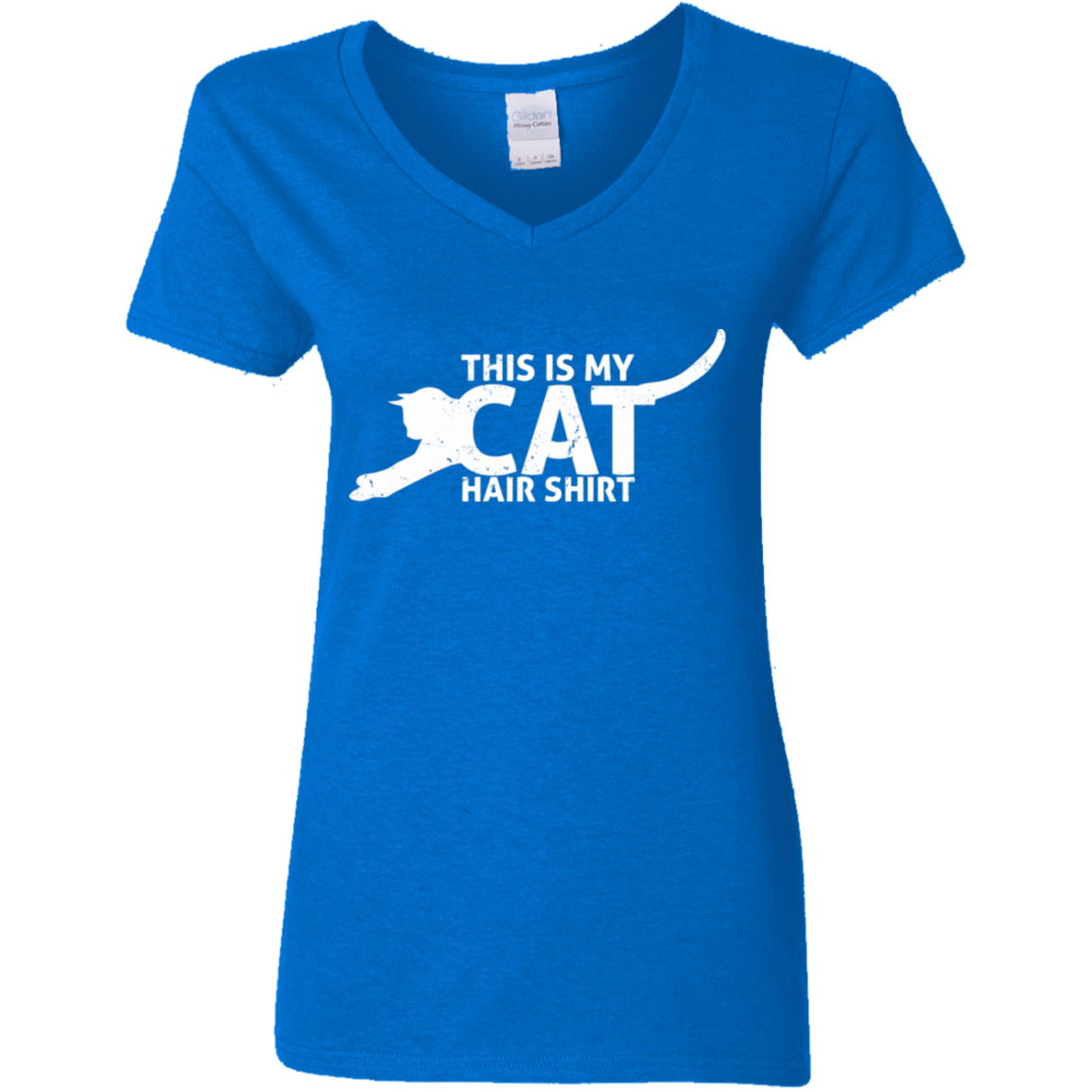 Cat Hair Shirt - Ladies V Neck.
