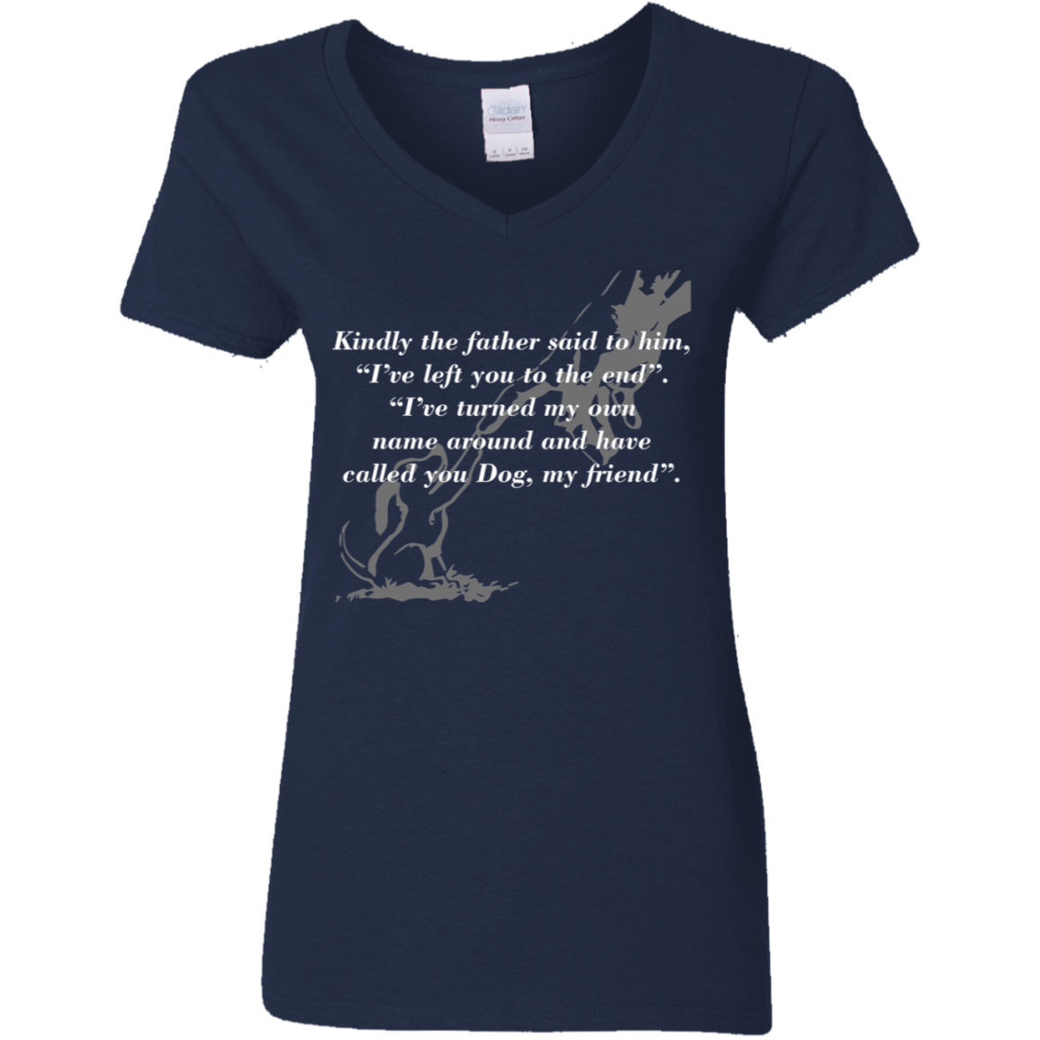 Called You Dog My Friend - Ladies V Neck.