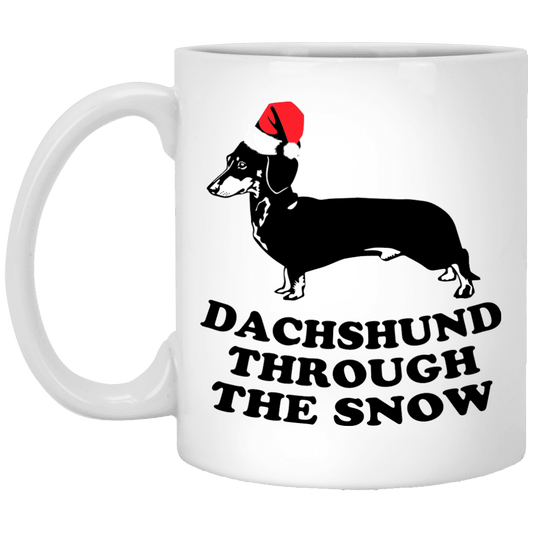 Dachshund Through The Snow - Mugs.
