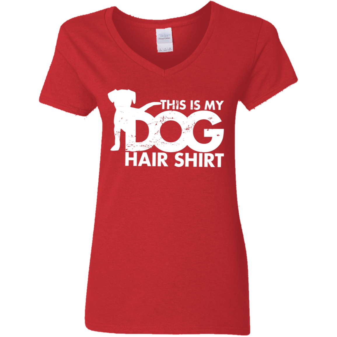Dog Hair Shirt - Ladies V Neck.