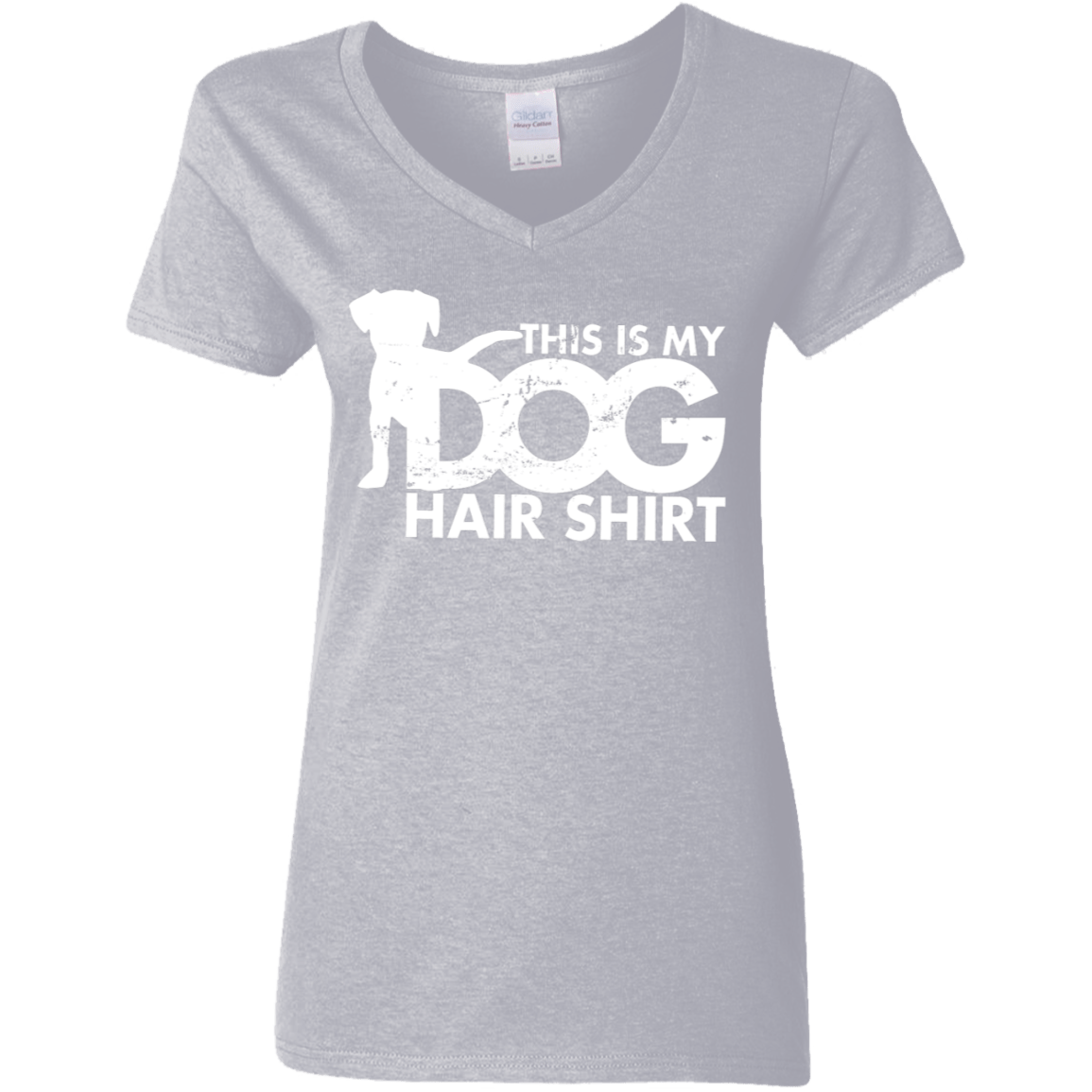 Dog Hair Shirt - Ladies V Neck.