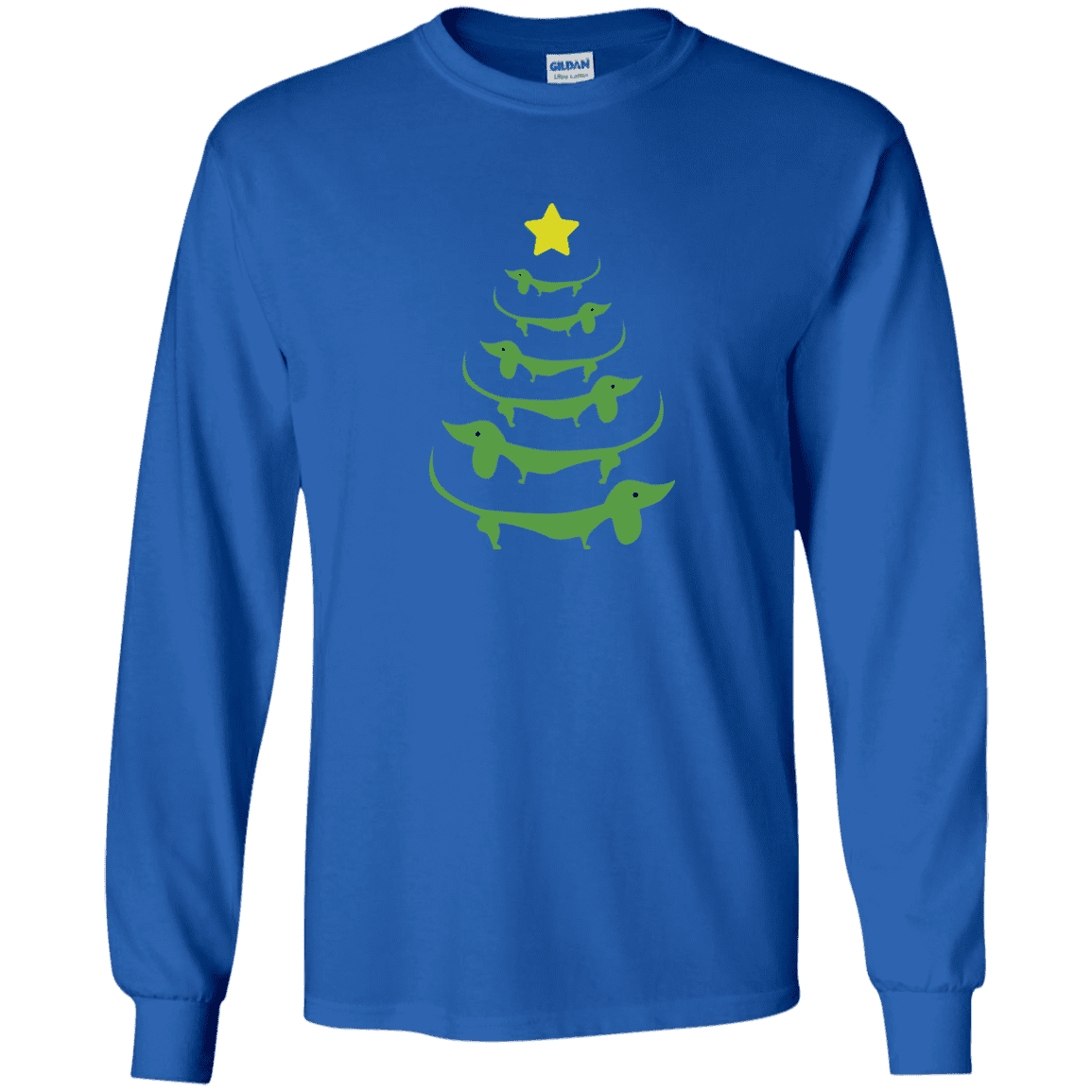 Dog Christmas Tree - Long Sleeve T Shirt.