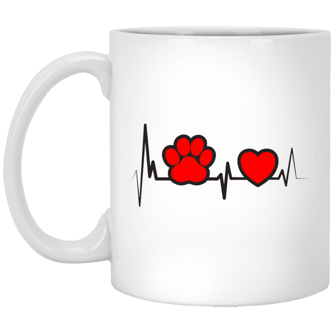 Dog Heartbeat - Mugs.
