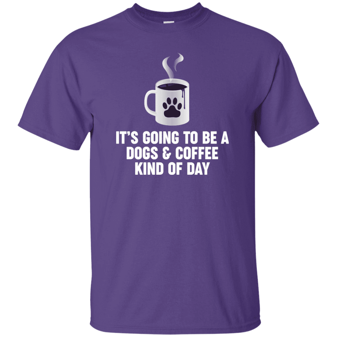 Dogs And Coffee - T Shirt.