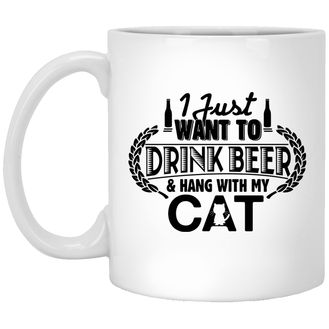 Drink Beer Hang With My Cat - Mugs.