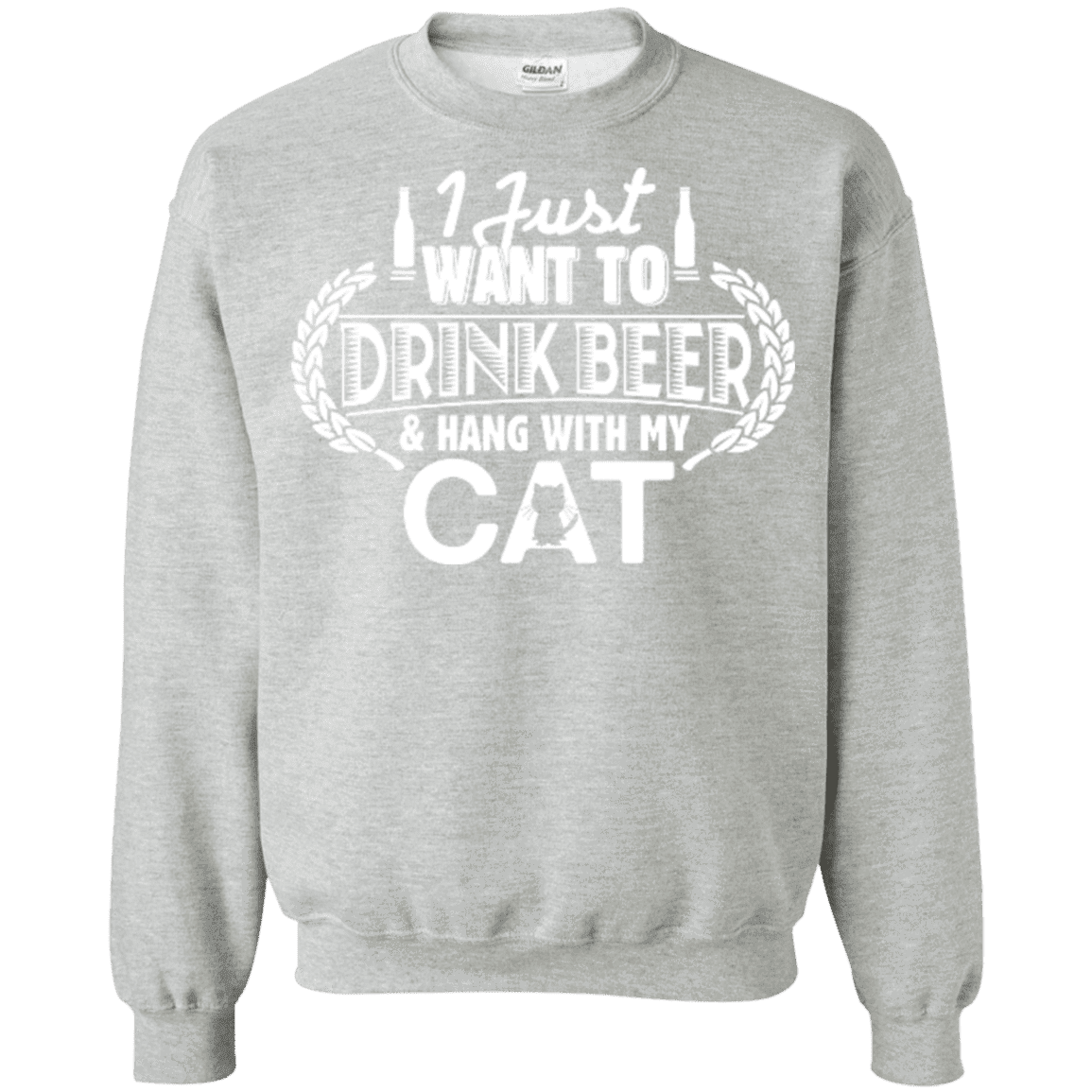Drink Beer Hang With My Cat - Sweatshirt.