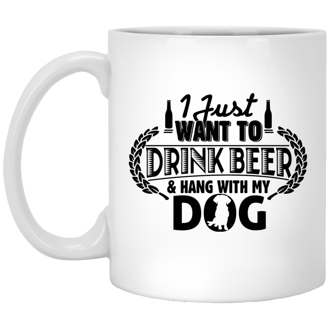 Drink Beer Hang With My Dog - Mugs.