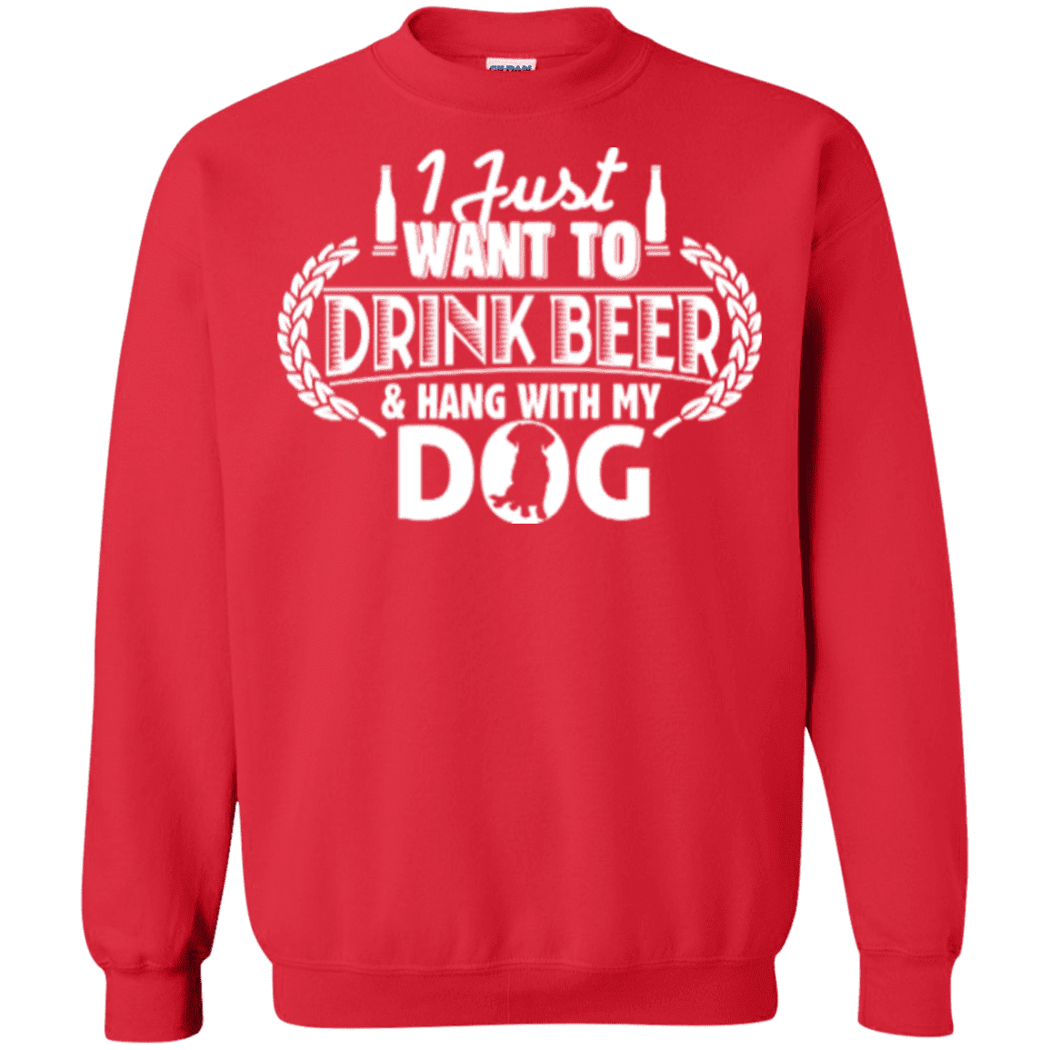 Drink Beer Hang With My Dog - Sweatshirt.