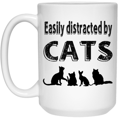Easily Distracted By Cats - Mugs.