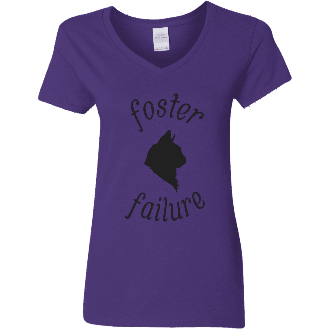 Foster Failure Cat -  Ladies  V-Neck.