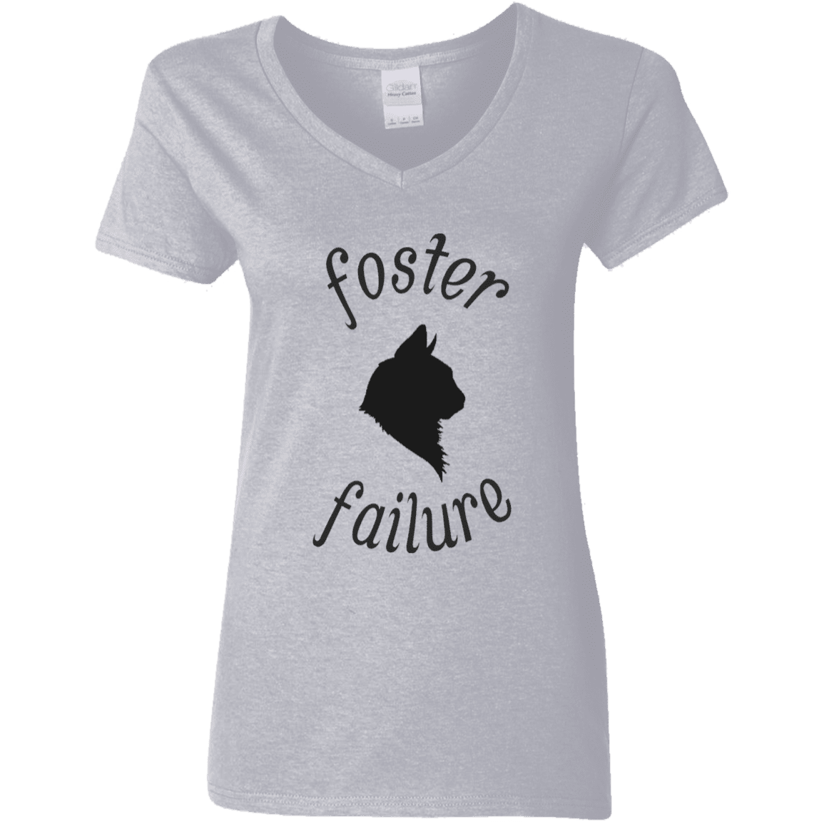 Foster Failure Cat -  Ladies  V-Neck.