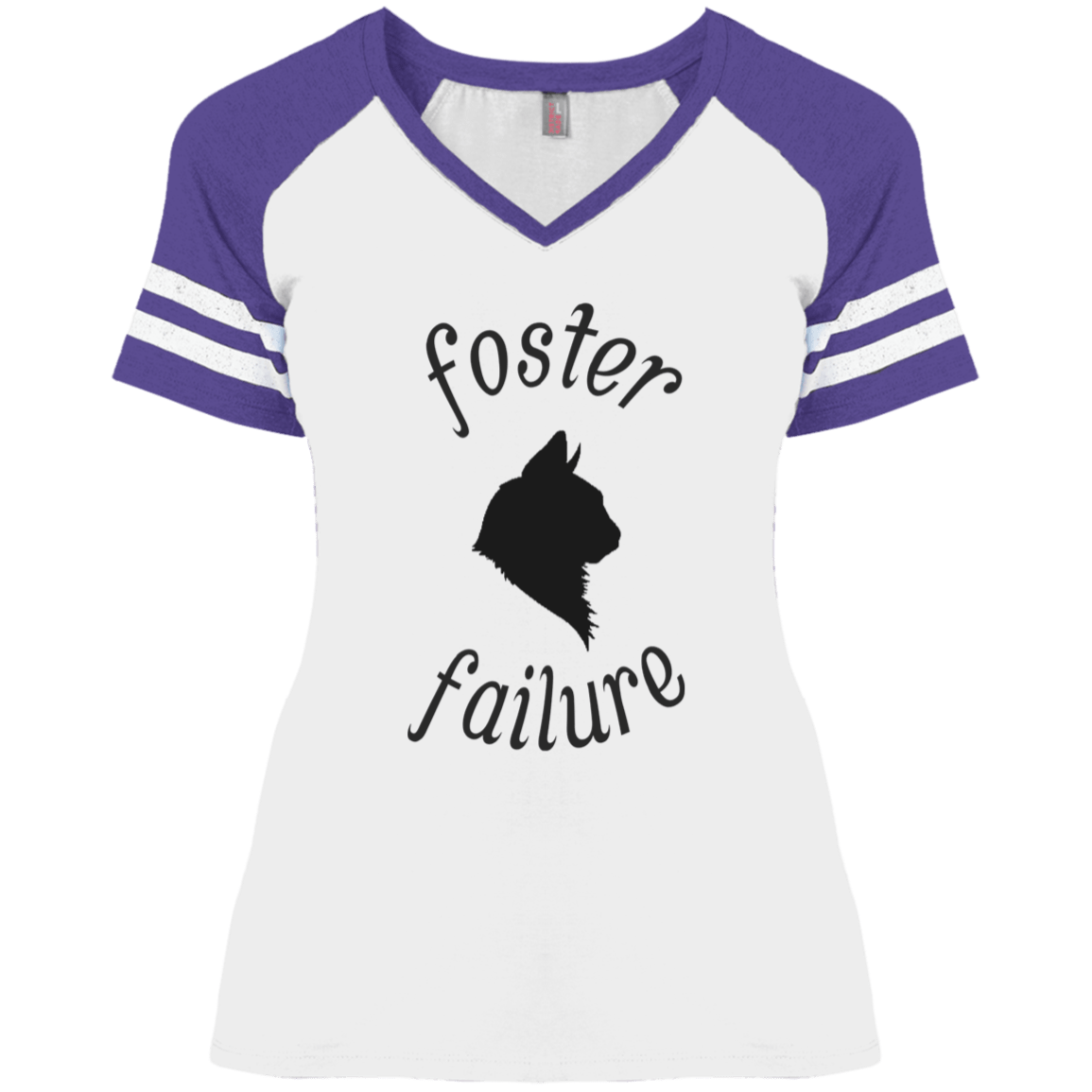 Foster Failure Cat - Ladies Varsity V-Neck.