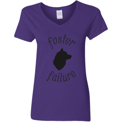 Foster Failure Dog -  Ladies  V-Neck.
