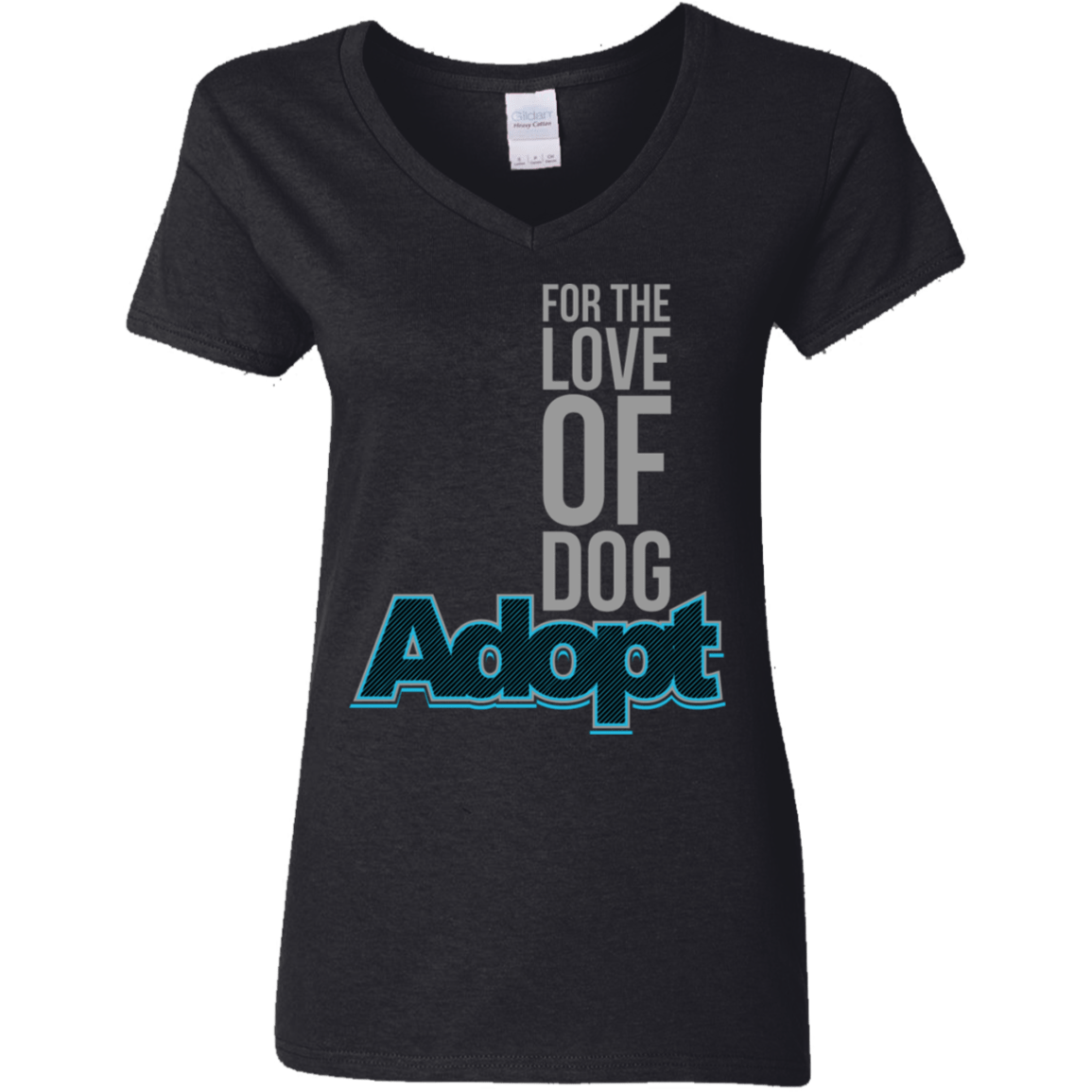 For The Love Of Dog Adopt - Ladies V Neck.
