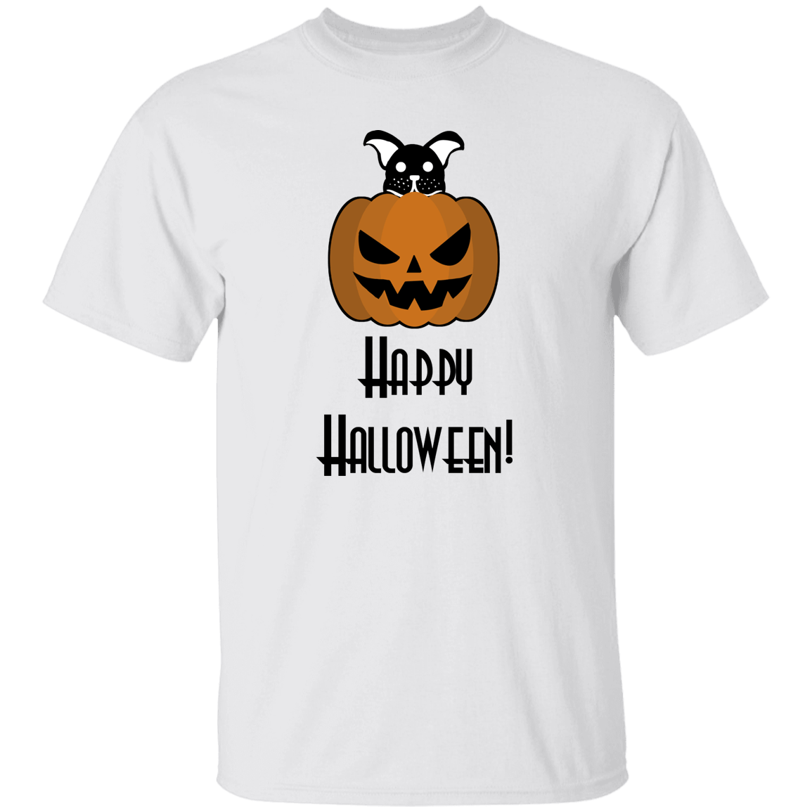 Halloween Pumpkin Dog - T-Shirt.