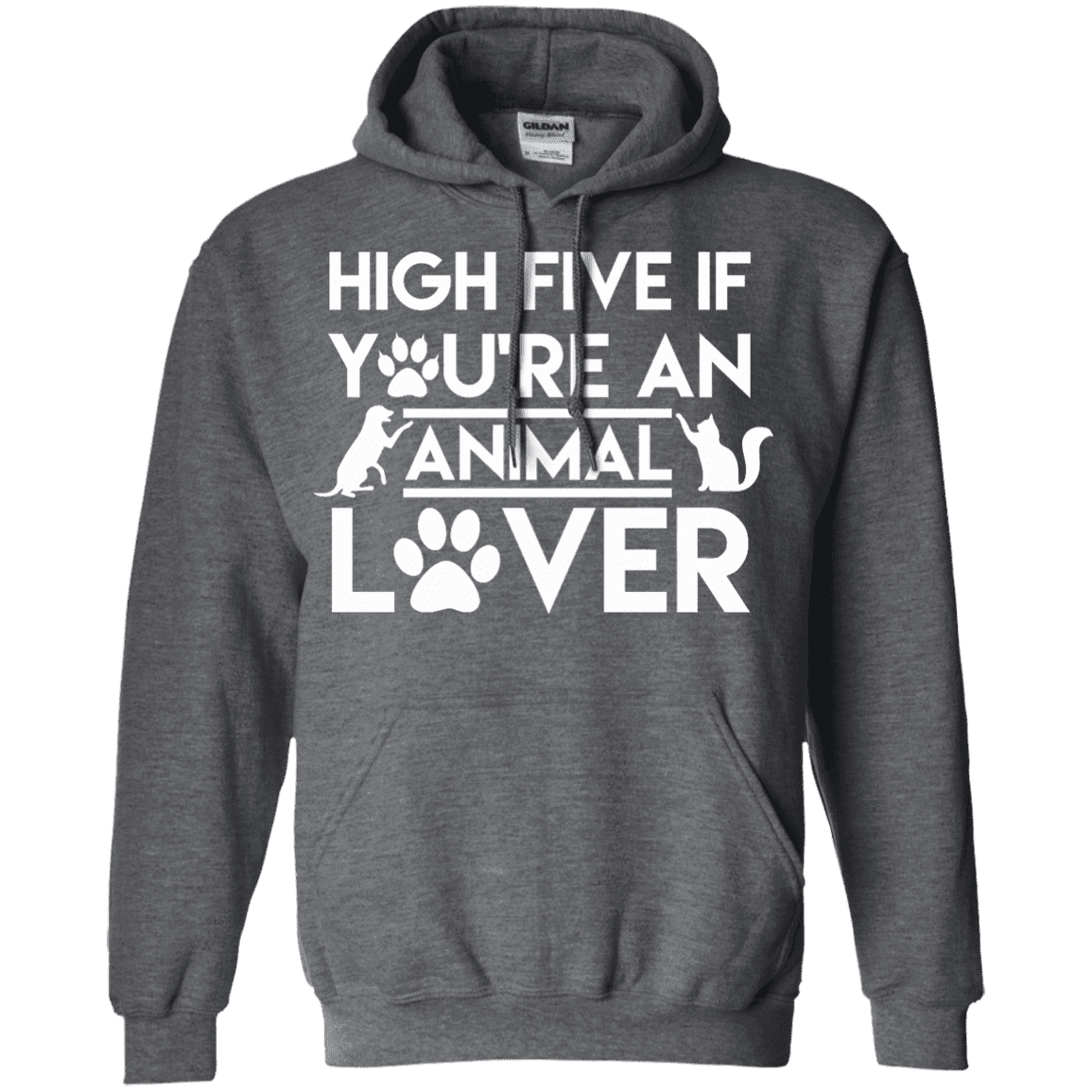 High Five If You're An Animal Lover - Hoodie.